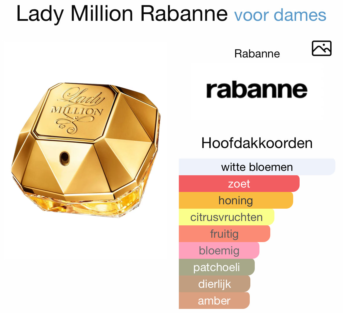 Lady Million - Paco Rabanne - eau de parfum 50ml